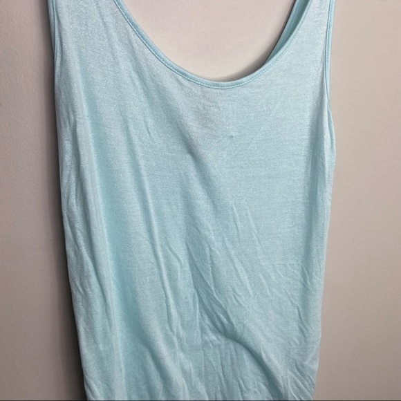 H&M blue sparkly tank top - Picture 2 of 5